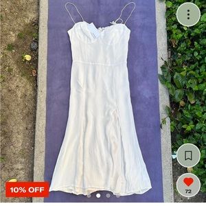 Reformation Juliette Dress in Ivory